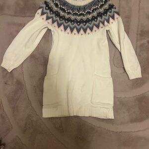 Gymboree girls sweater dress size 5-6.